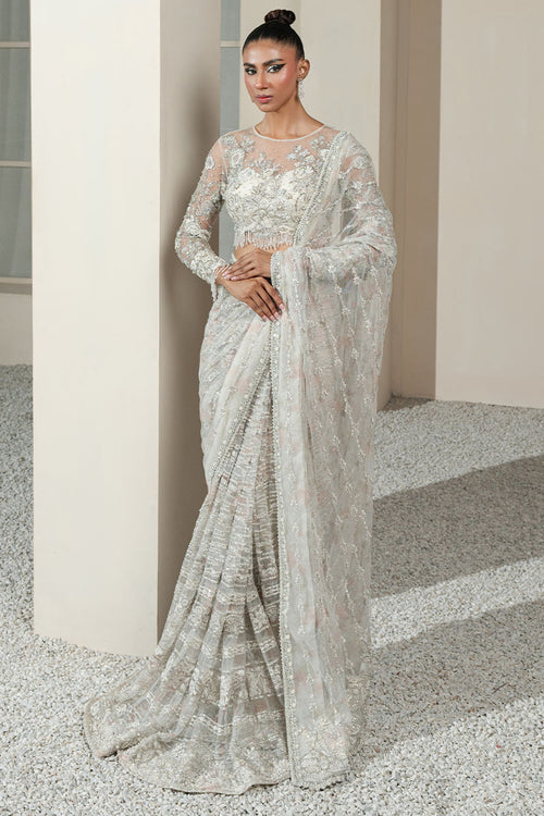White Orchid Saree
