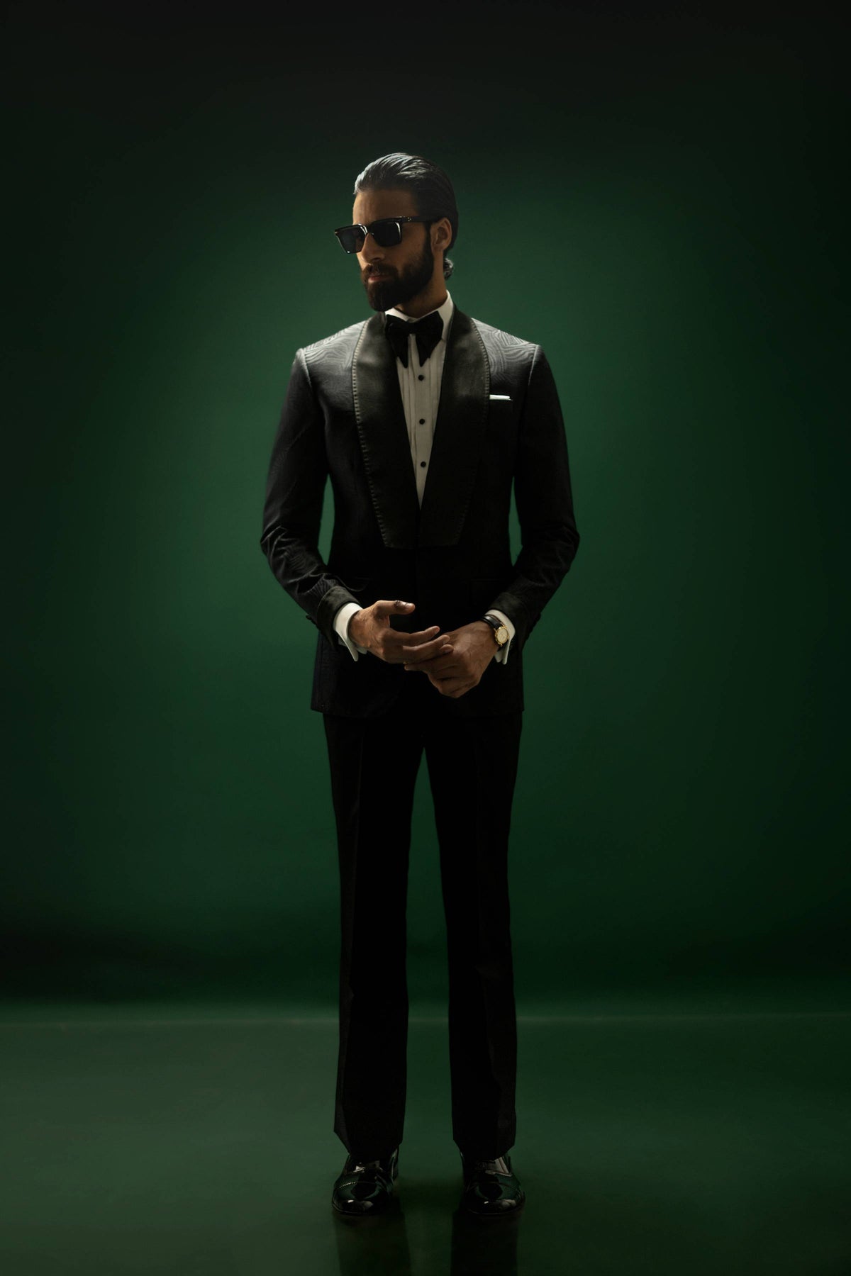 Noir Eclat – Textured Black Tuxedo