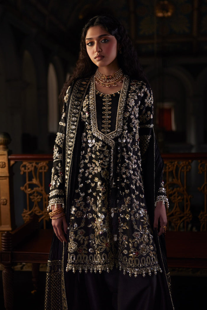 ZIVRA Angrakha Shirt with Zardozi & Cutdana Embellishments | Saad Bin Shahzad | Luxury Pakistani Formalwear