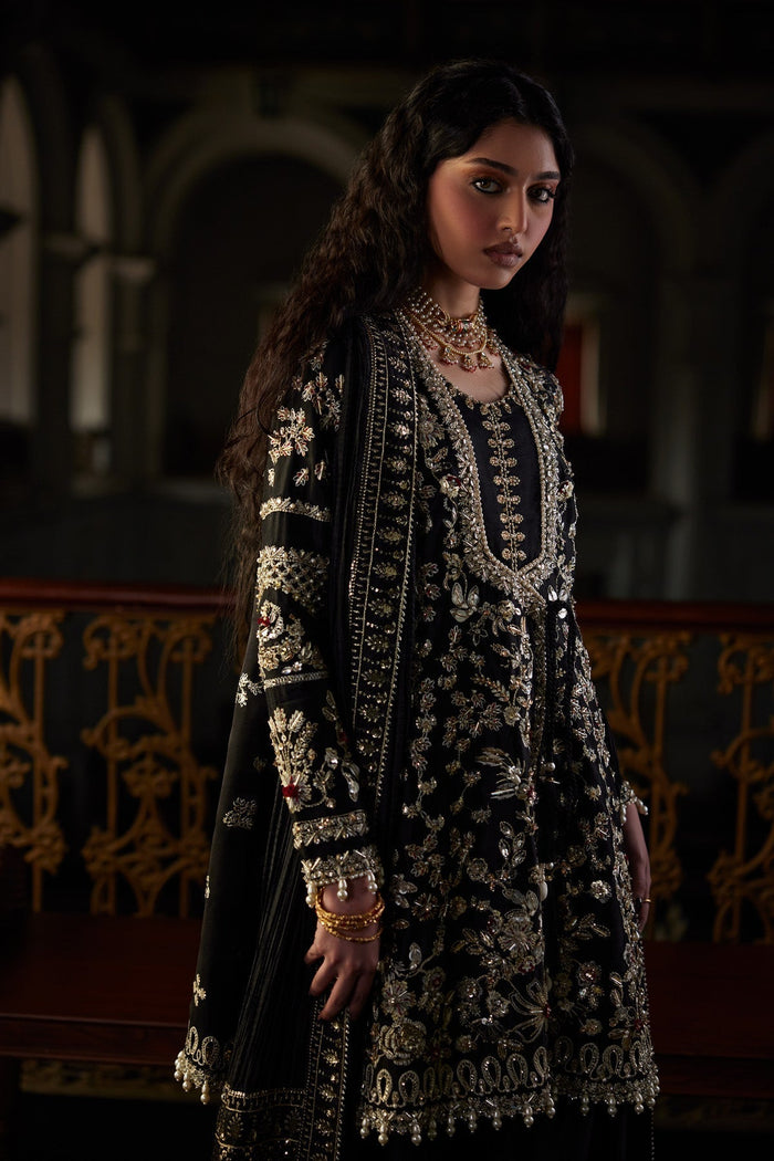 ZIVRA Angrakha Shirt with Zardozi & Cutdana Embellishments | Saad Bin Shahzad | Luxury Pakistani Formalwear