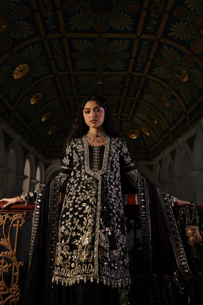 ZIVRA Angrakha Shirt with Zardozi & Cutdana Embellishments | Saad Bin Shahzad | Luxury Pakistani Formalwear