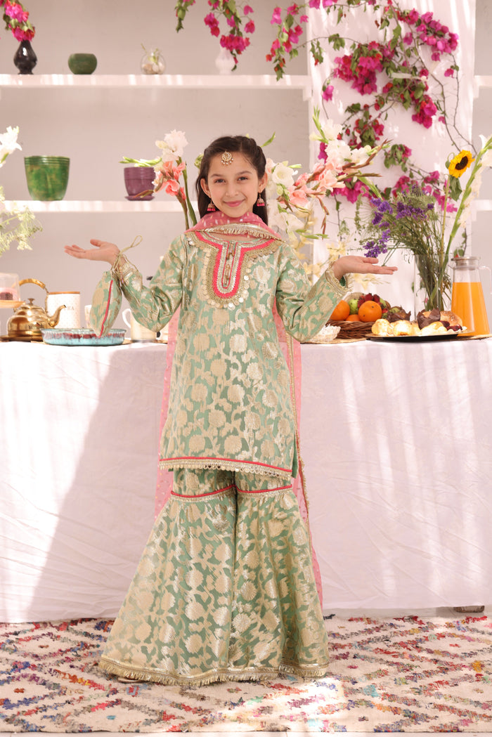 Organza Lorex Gharara Suit