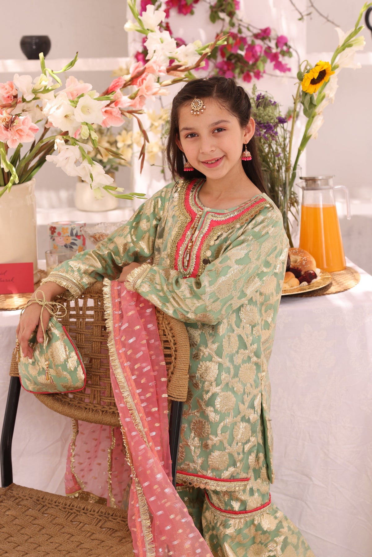 Organza Lorex Gharara Suit