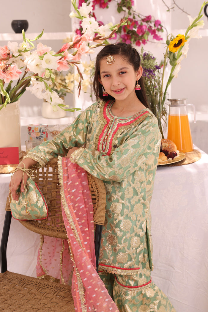 Organza Lorex Gharara Suit