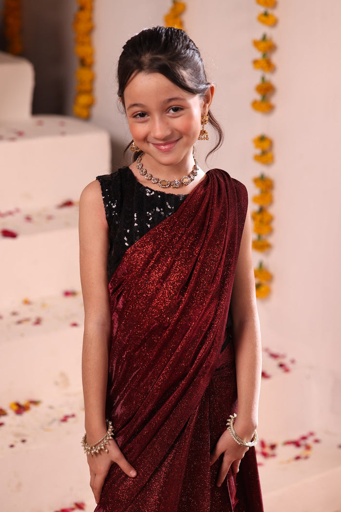 Moonlight and Sequins Saree