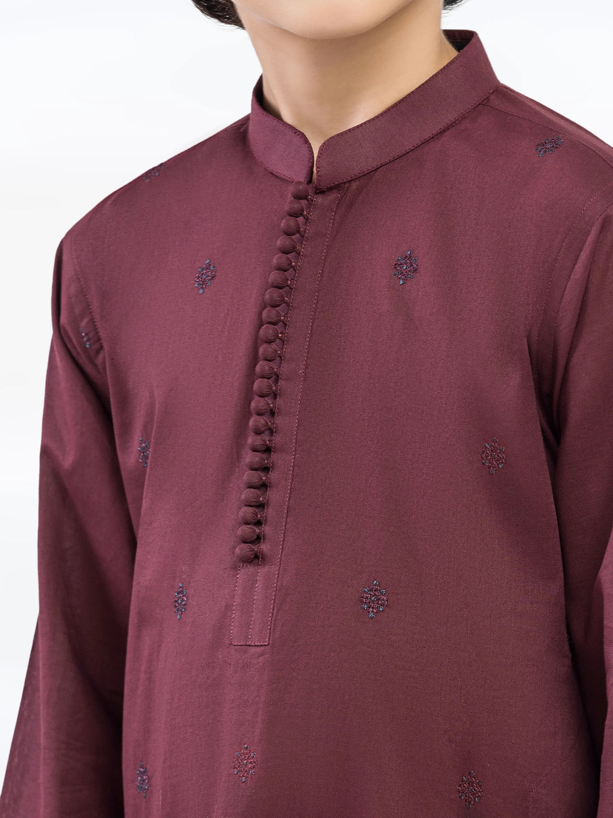 Embroidered Cotton Kurta Pajama - Ebtkp5-023