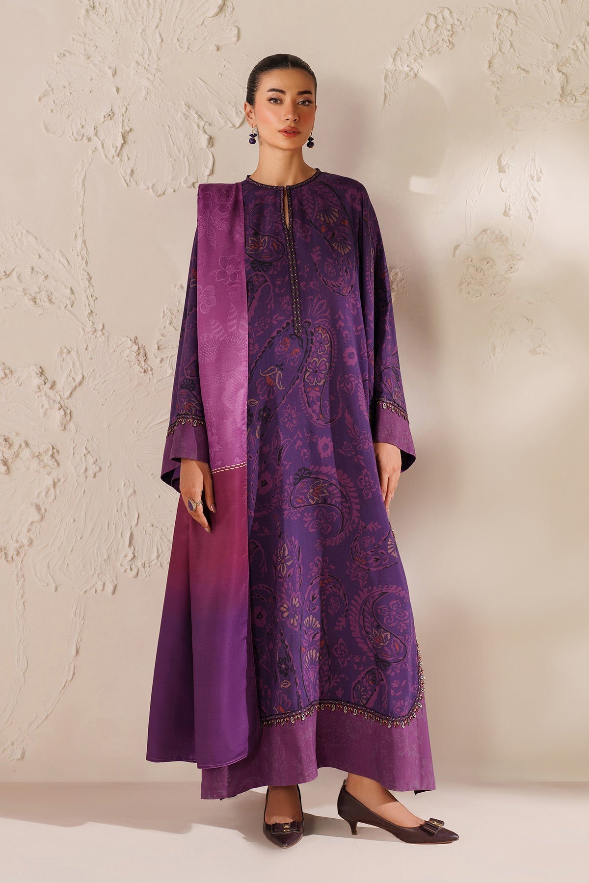 Embroidered Viscose Silk SF-4291 - Baroque