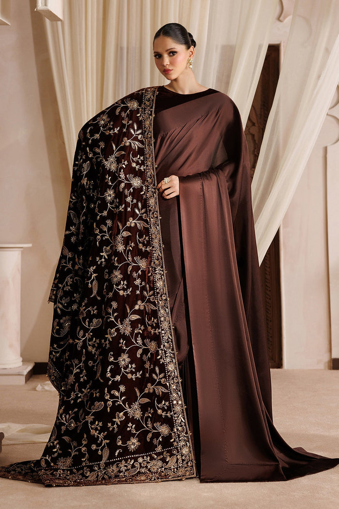Embroidered Velvet Shawl VS-72