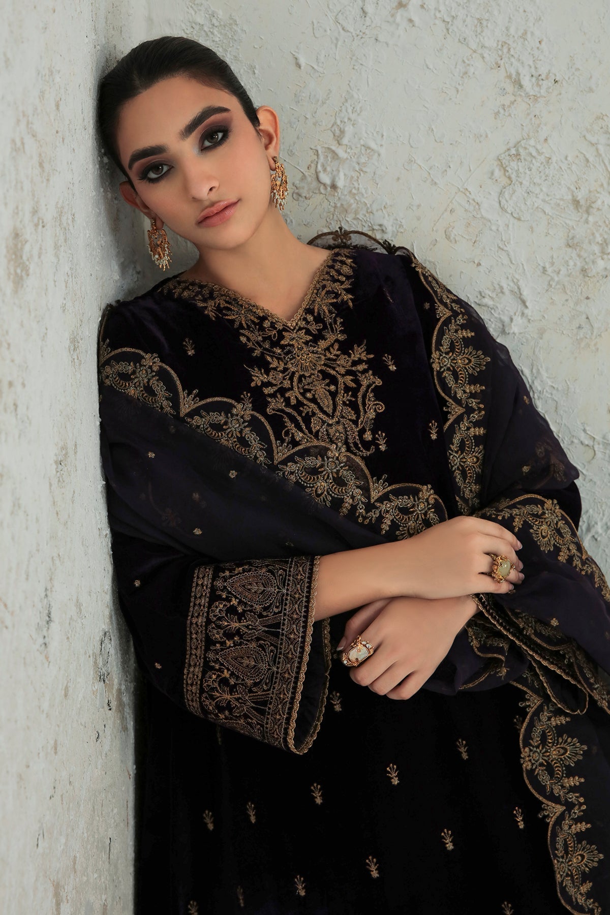 Embroidered Velvet UF-239