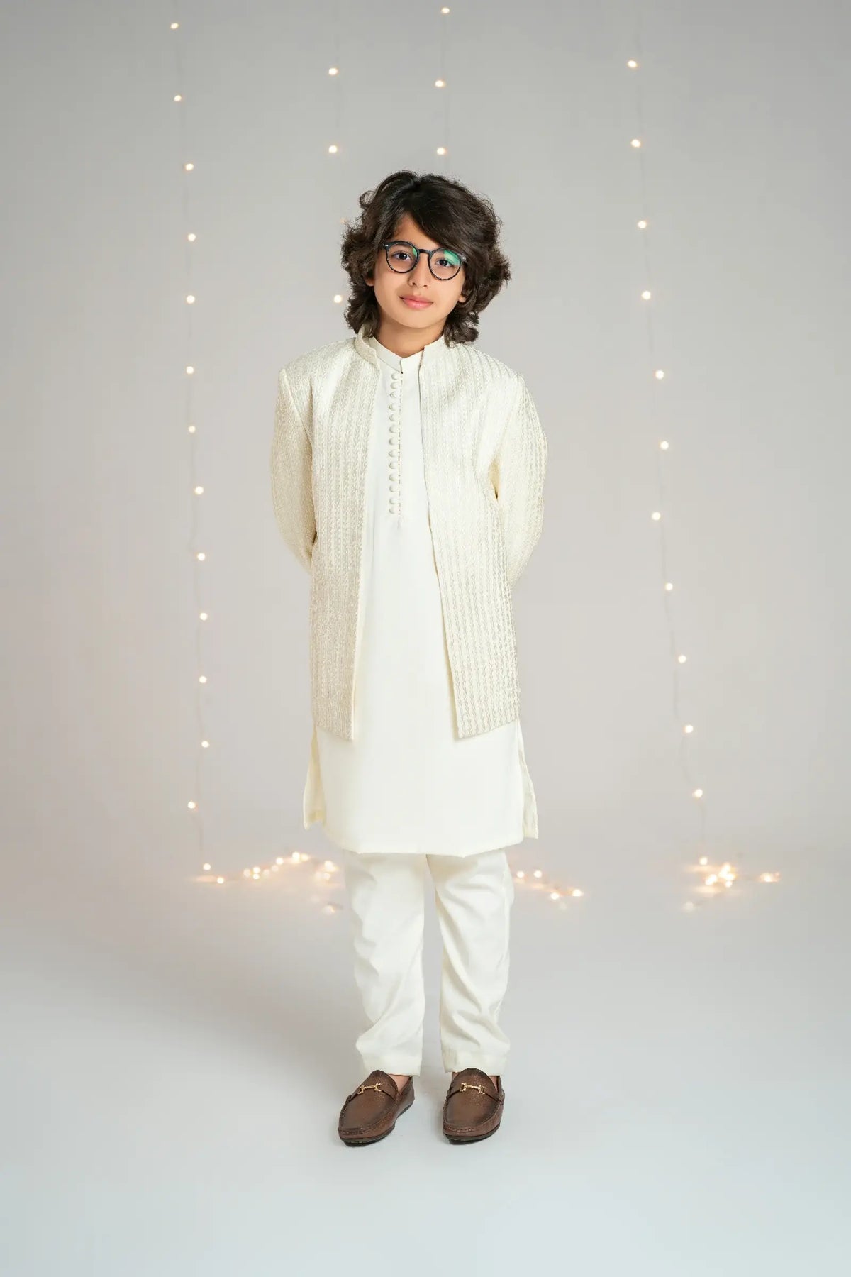 Prince Coat Open Lining Sequence Cream