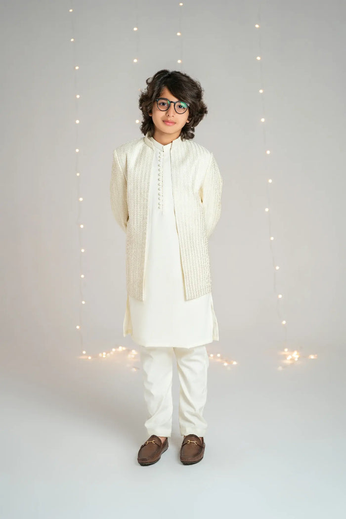 Prince Coat Open Lining Sequence Cream