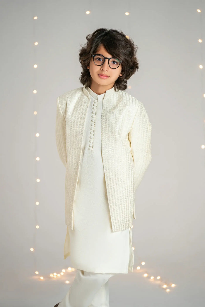 Prince Coat Open Lining Sequence Cream