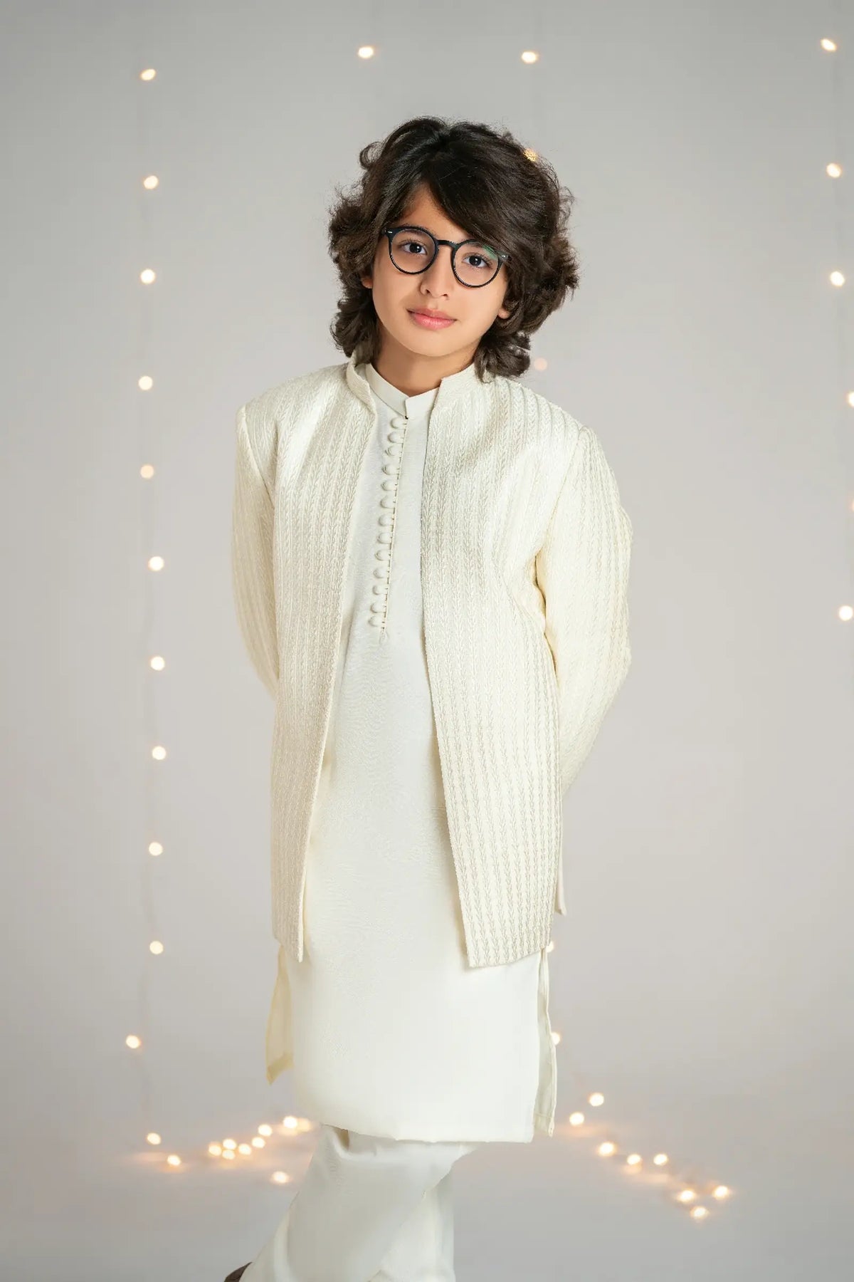 Prince Coat Open Lining Sequence Cream