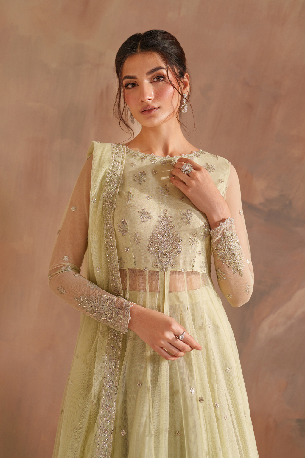 CC-73 Embroidered Net
