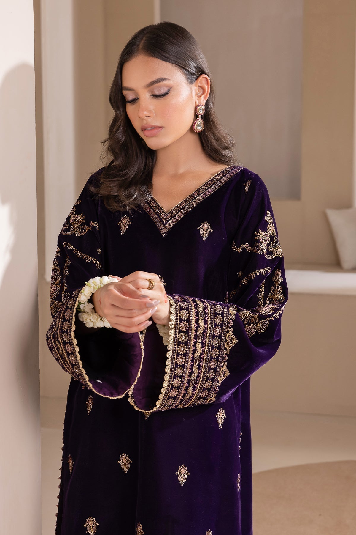 Embroidered Velvet UF-420