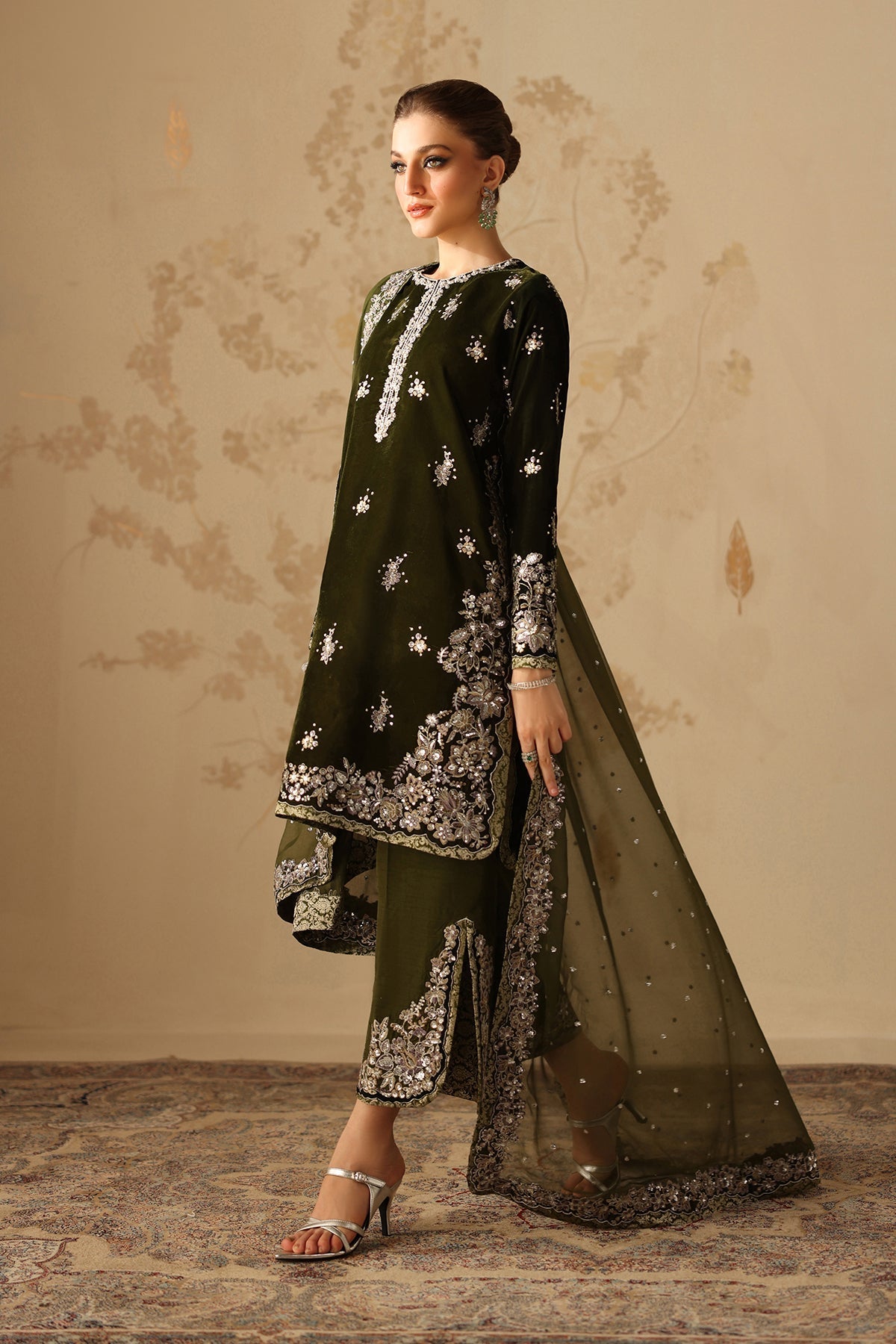 Embroidered Velvet UF-4311
