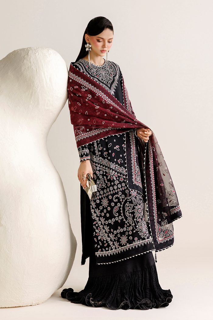 Embroidered Raw Silk UR-7091