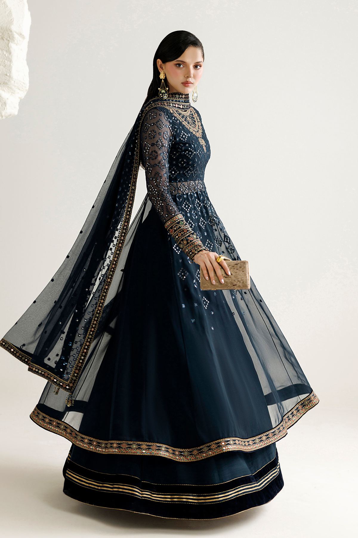 Embroidered Chiffon UC-3144 - Jazmin