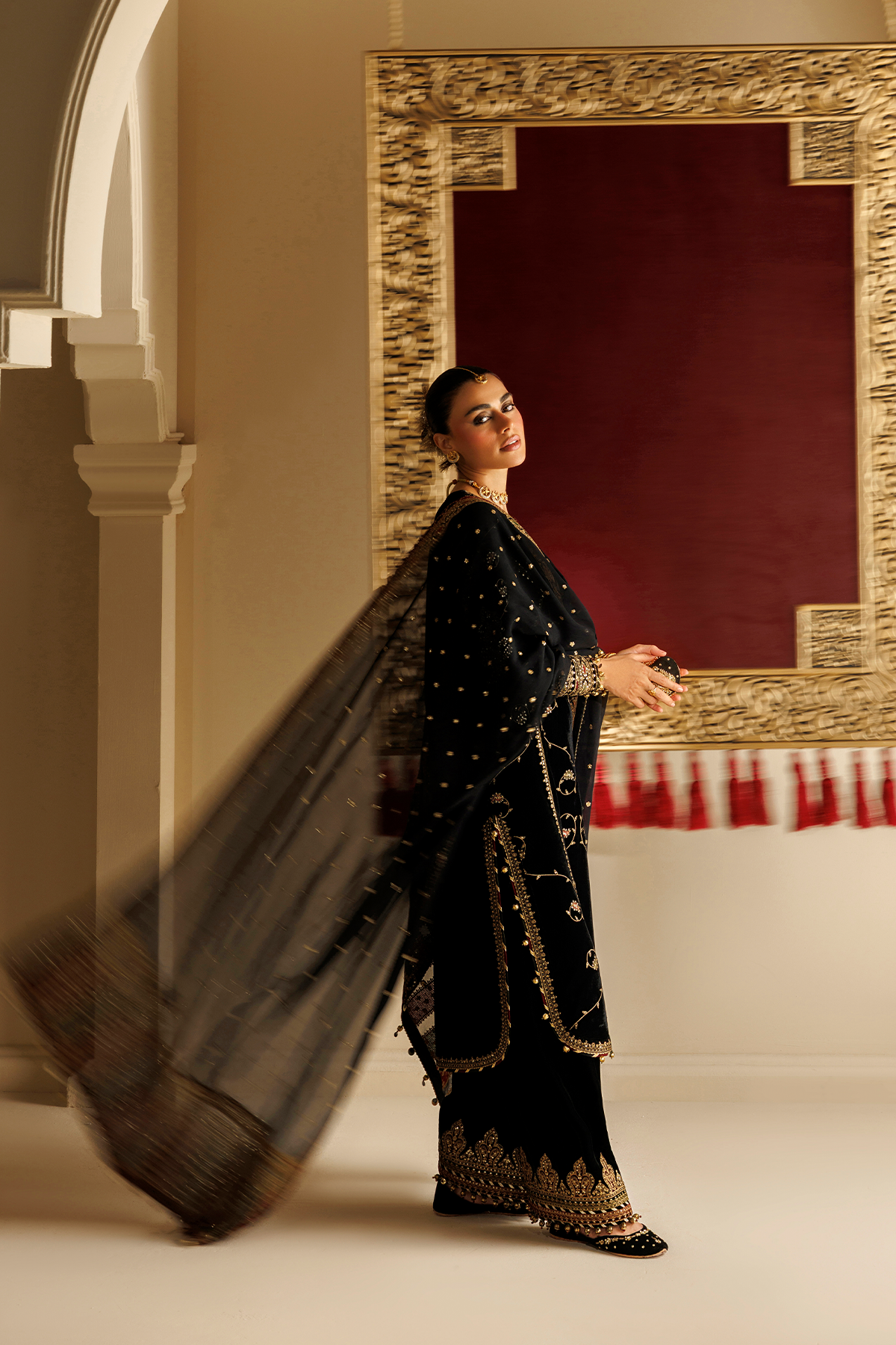 Embroidered Velvet Formal CVF26-D05