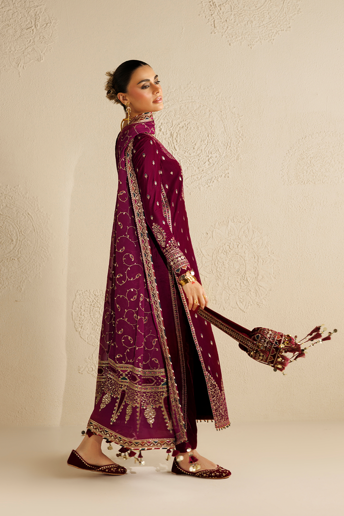 Embroidered Velvet Formal CVF26-D12