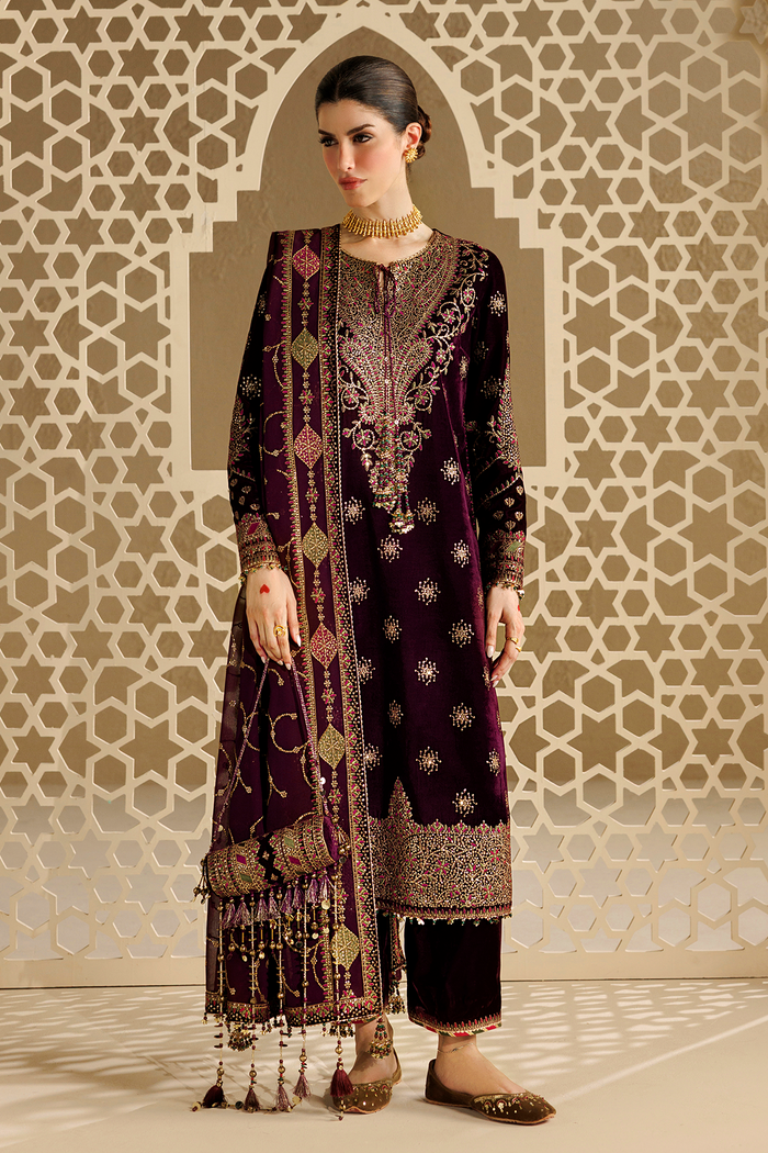 Embroidered Velvet Formal CVF26-D08