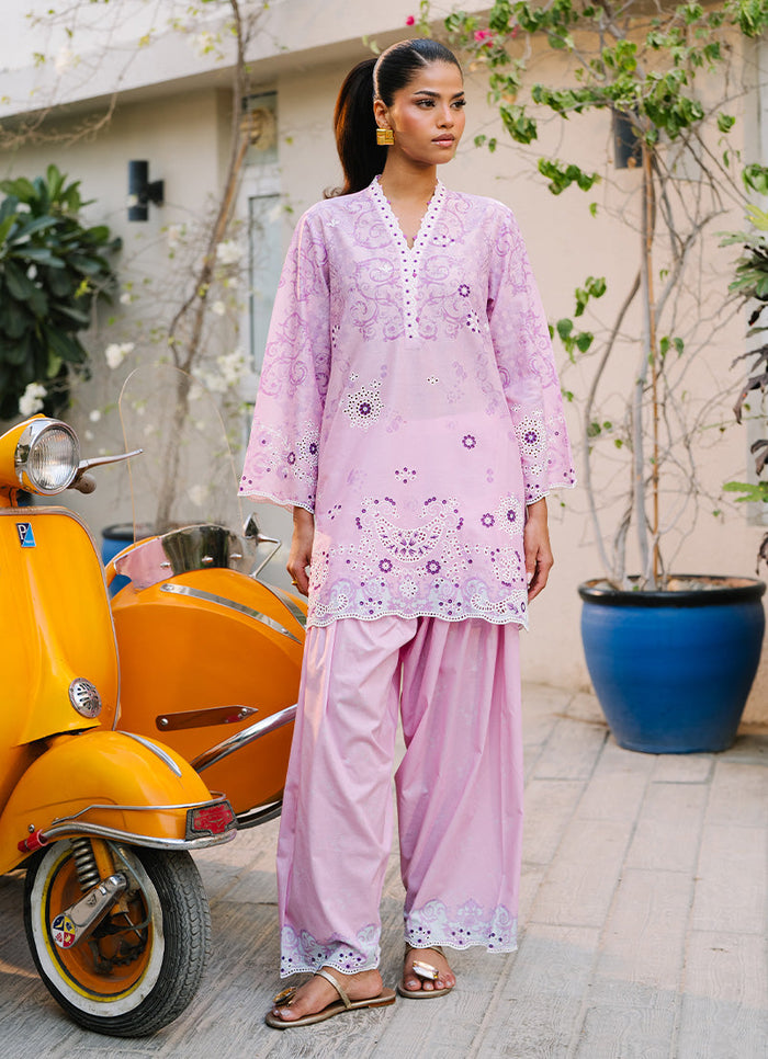 Printed Embroidered Co-ord Set 17103