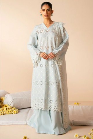 PASTEL BREEZE-3PC CHIKANKARI SUIT