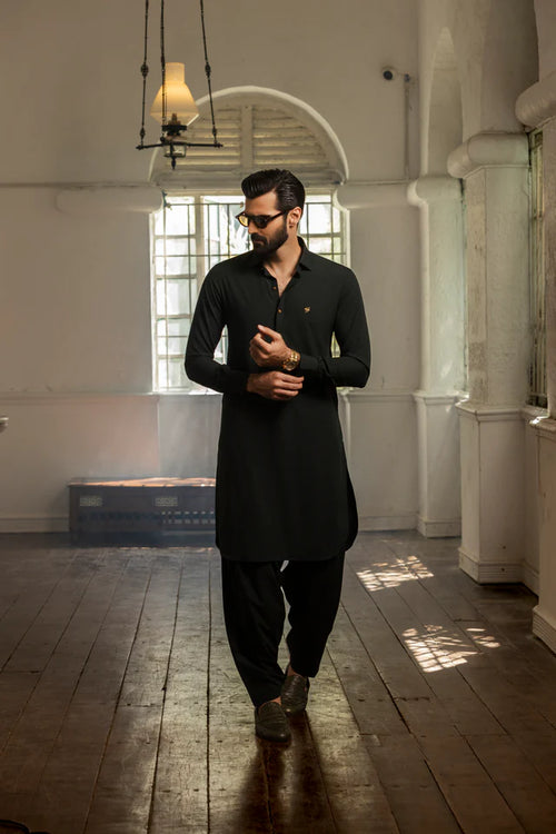 Bottle Green wash n wear Shalwar Kameez