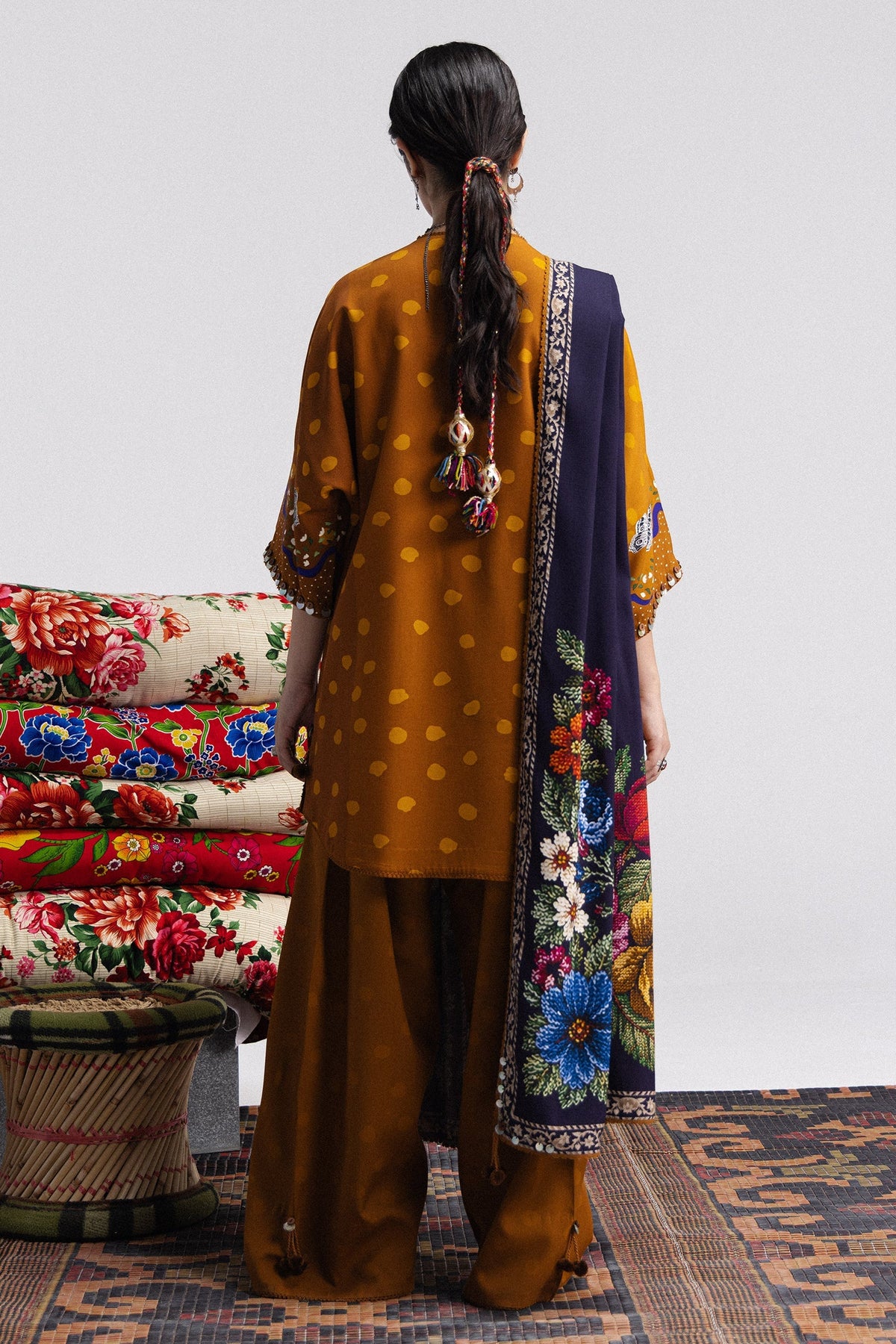 Amelia 5B 3 Piece Printed Linen