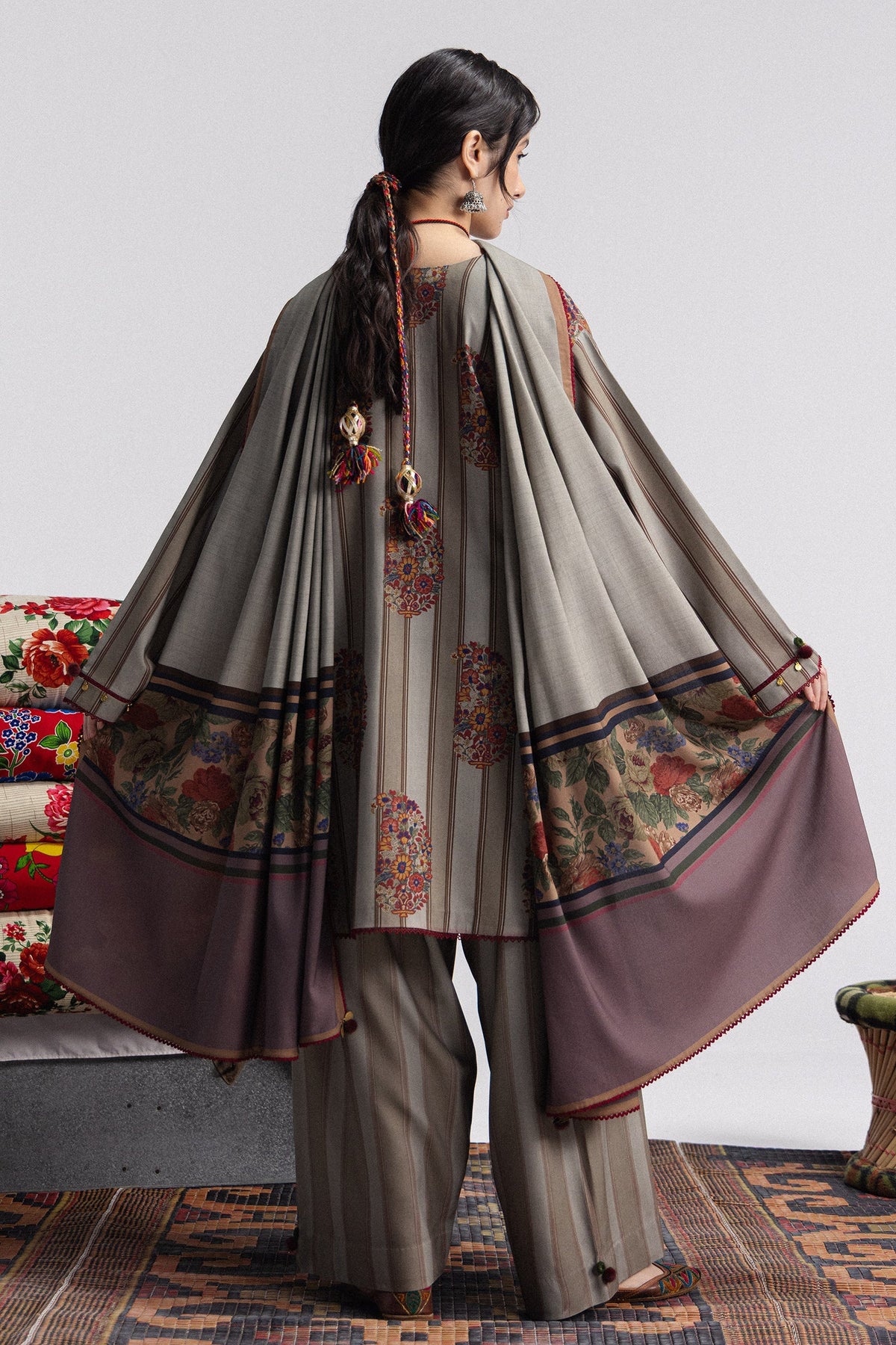 Rania 4A 3 Piece Printed Linen