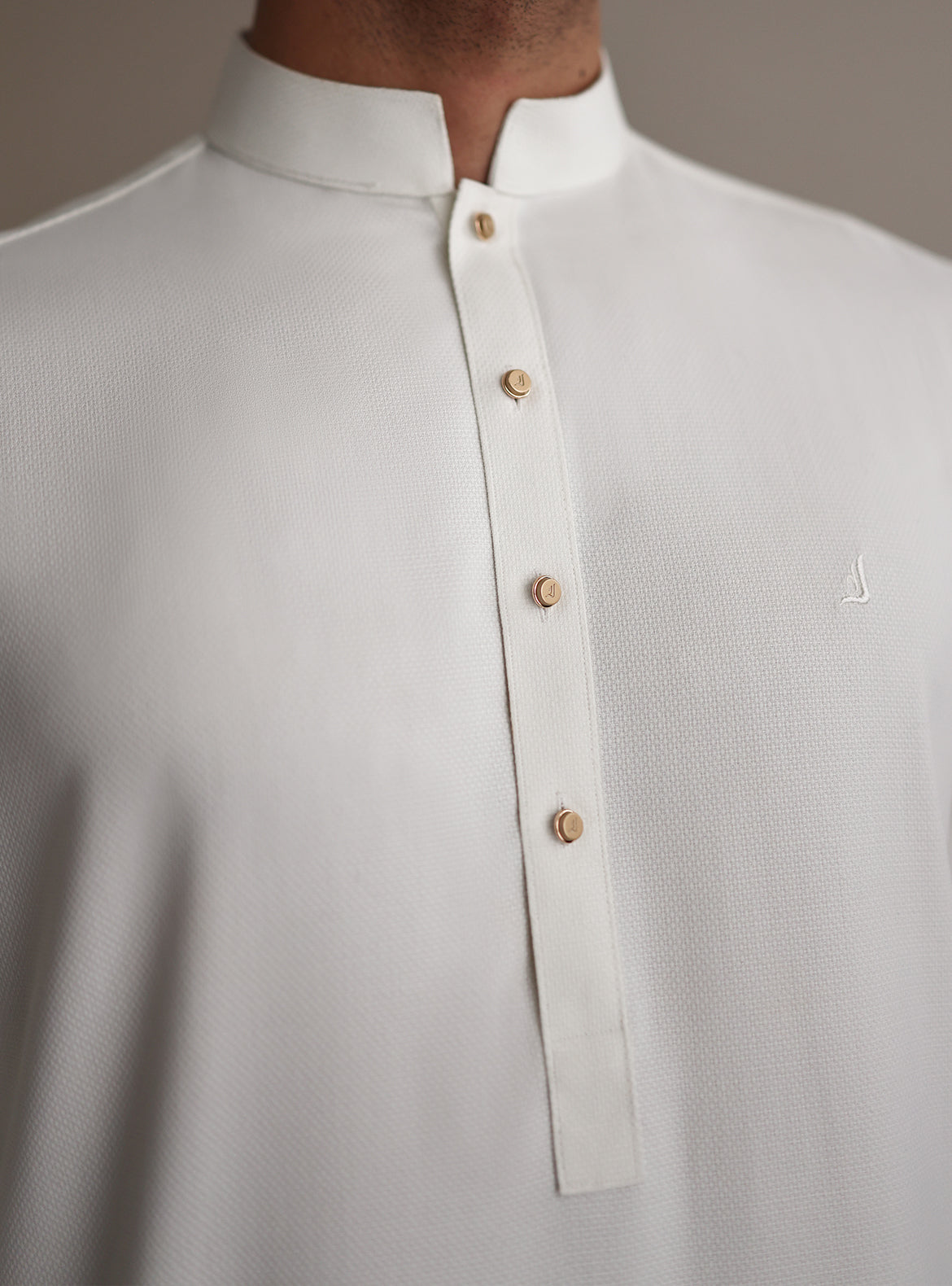 Cream Classic Kameez Shalwar