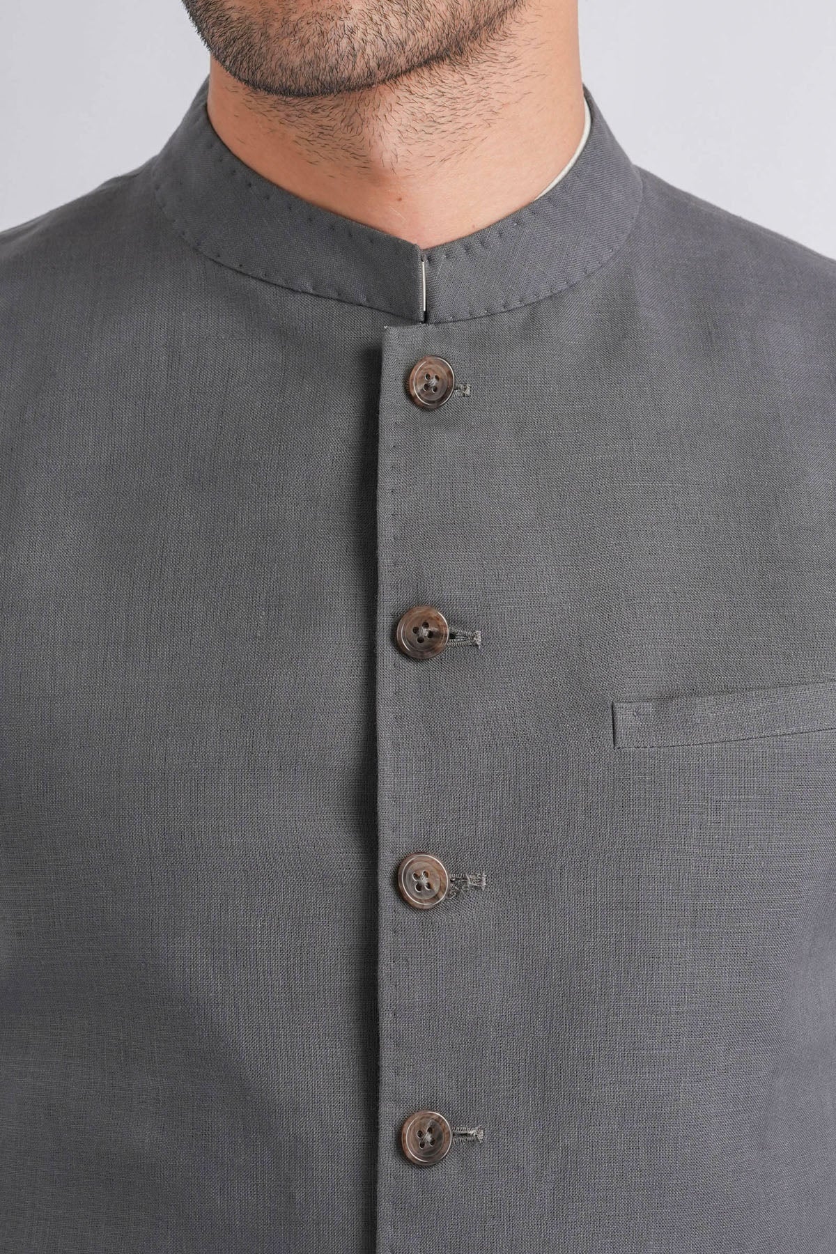 Irish-Linen-Waistcoat-Grey