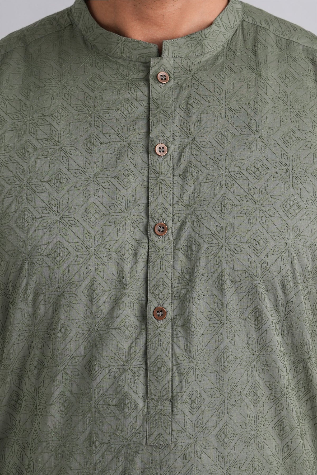 Embroidered-Kurta-Green