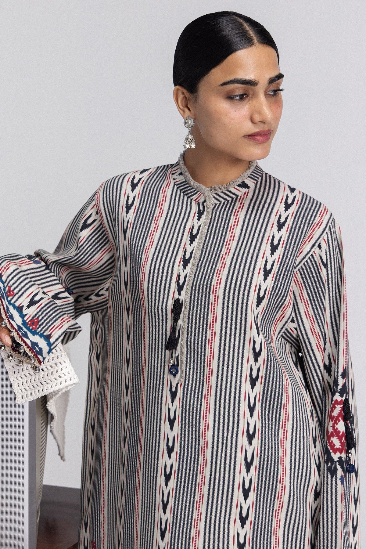 Leela 10A 3 Piece Printed Linen