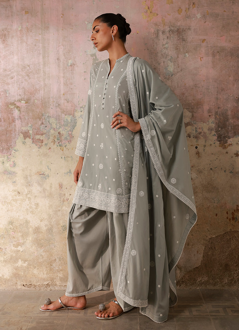 Embroidered 3 Piece Suit 17018