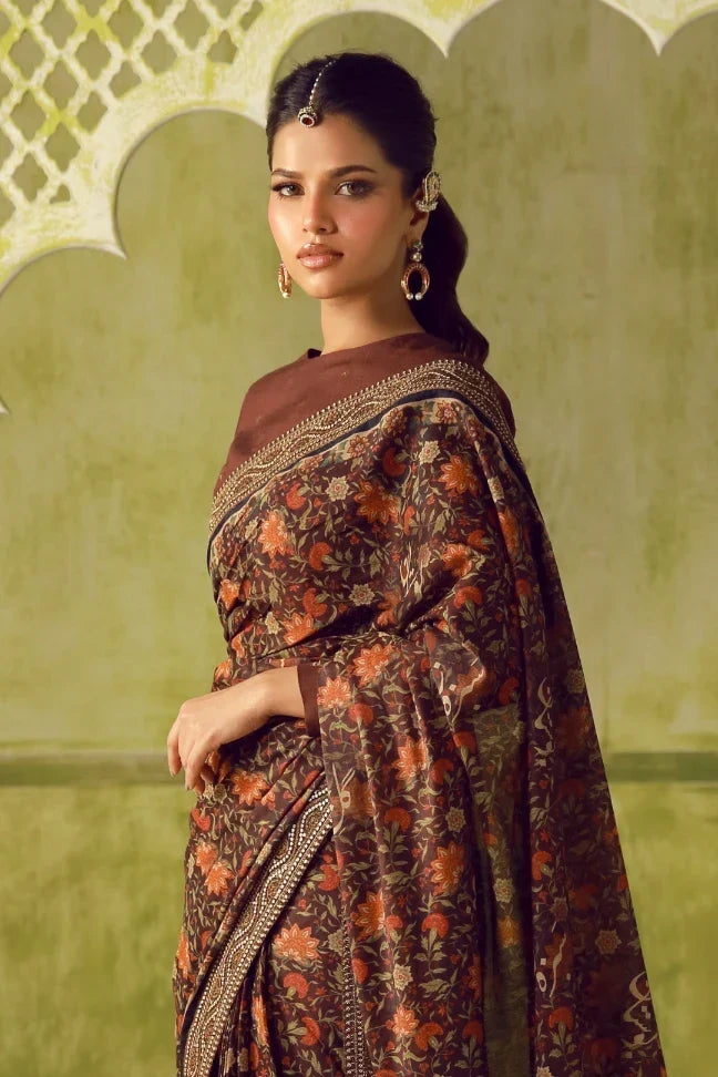 Khoobsurat Saree - Maroon