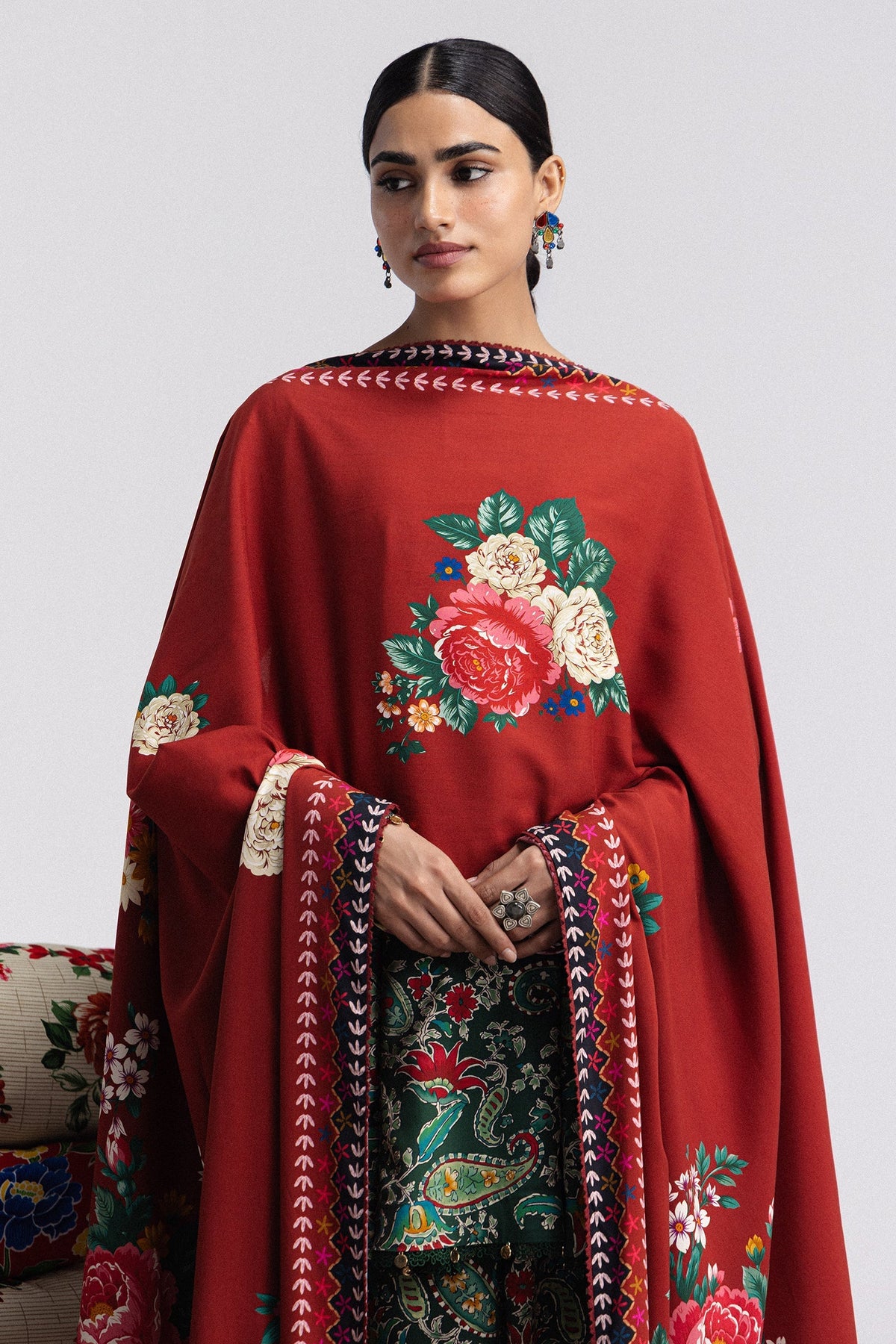 Sofia 6B 3 Piece Printed Linen