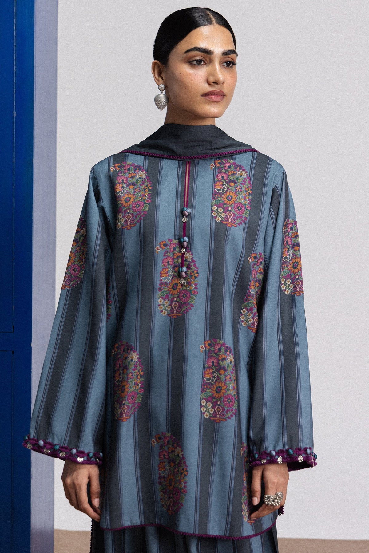 Rania 4B 3 Piece Printed Linen