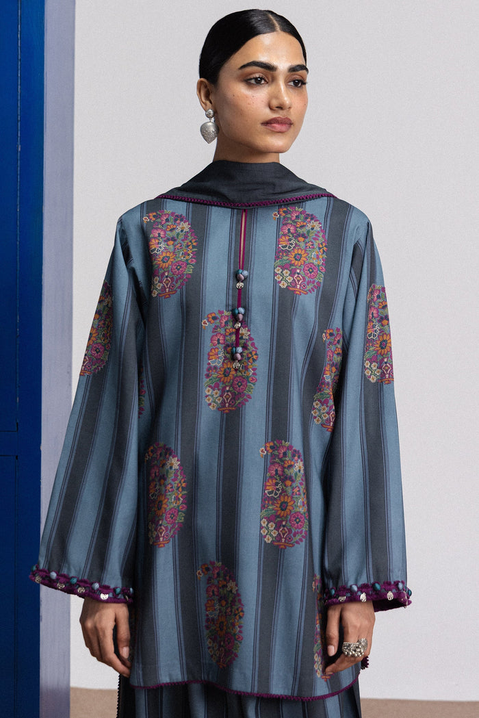 Rania 4B 3 Piece Printed Linen