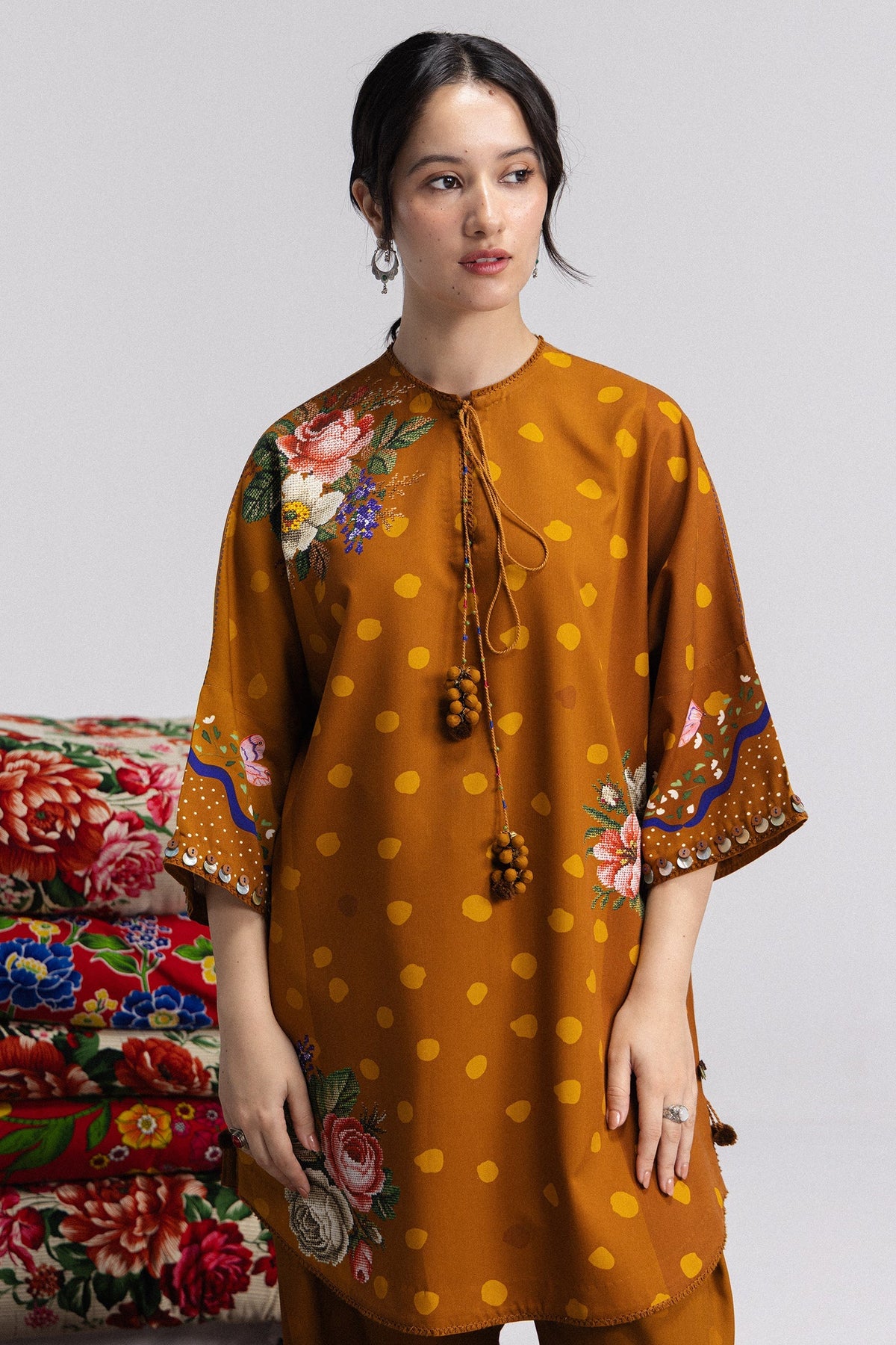 Amelia 5B 3 Piece Printed Linen