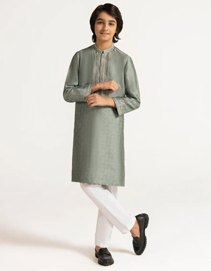 Mint Green Boys Formal Kurta