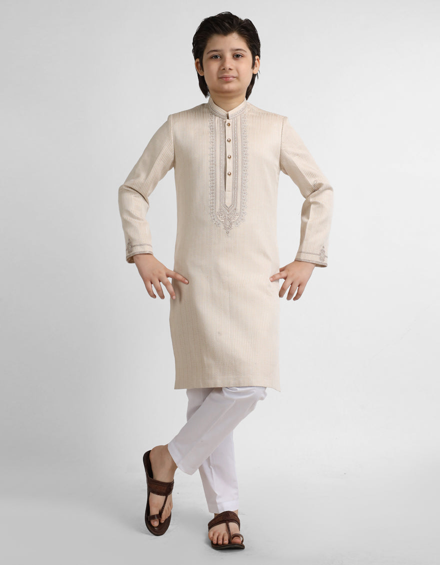 Fawn Boys Formal Kurta