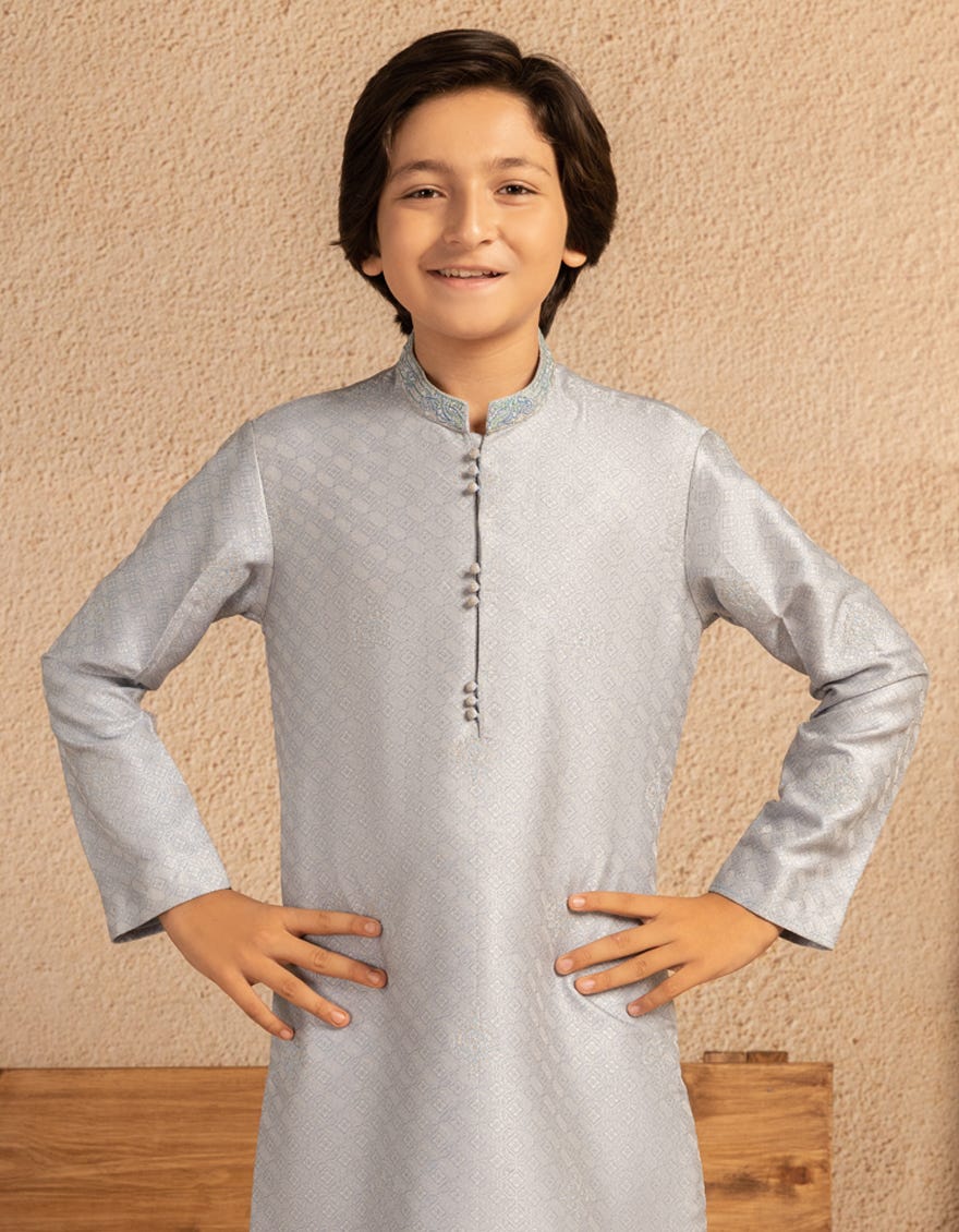 Sky Blue Boys Formal Kurta