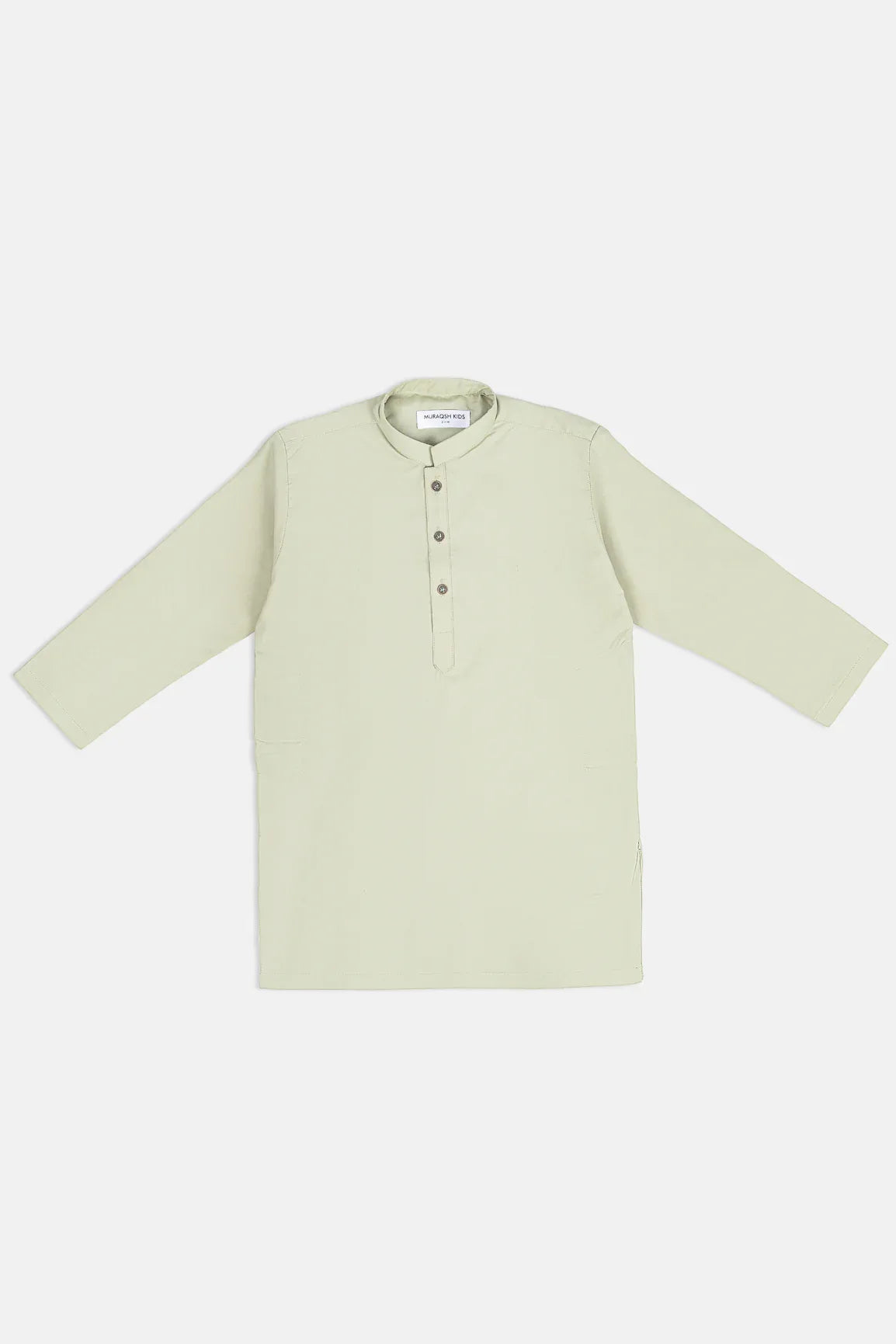 Mint Green Blended Kurta Trouser - Kids