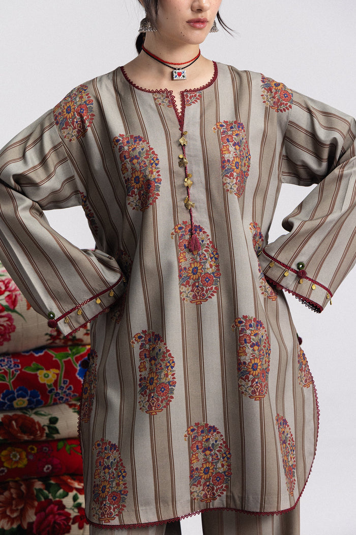 Rania 4A 3 Piece Printed Linen