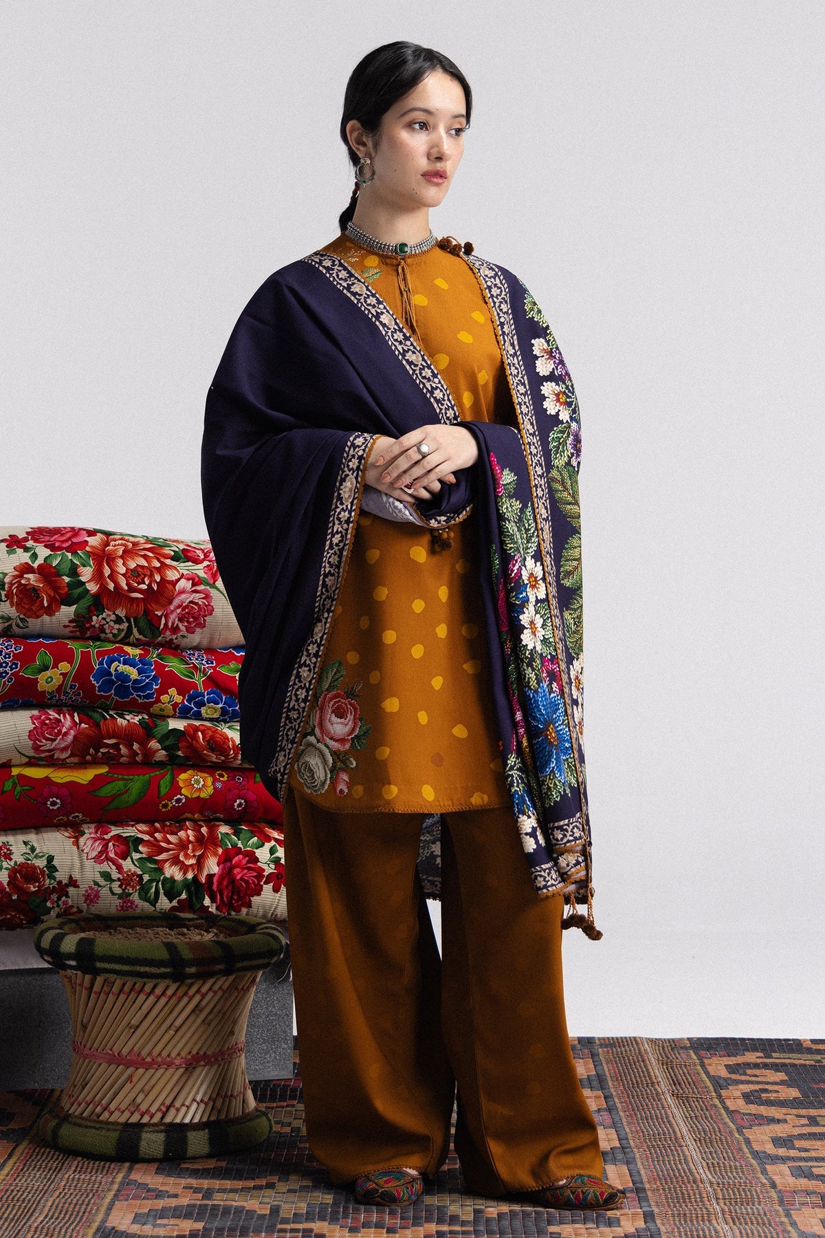 Amelia 5B 3 Piece Printed Linen