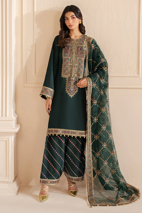 Embroidered Raw Silk UR-7049