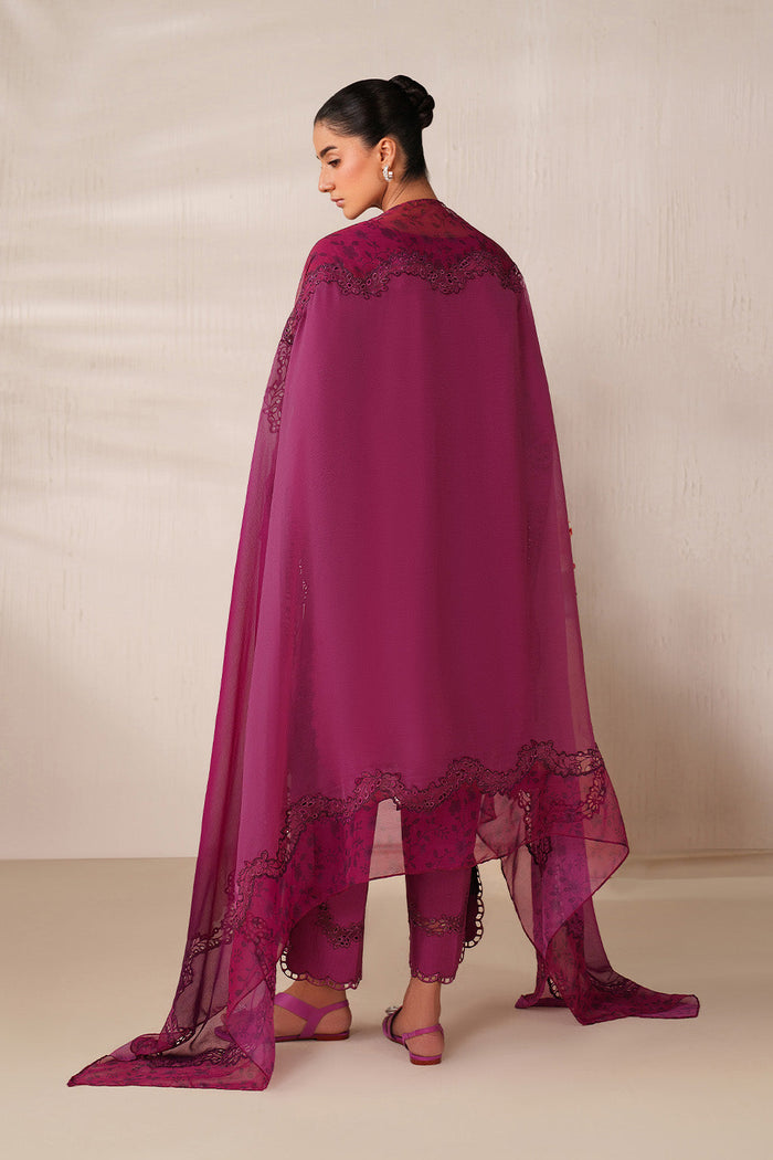 UE-593 Embroidered Textured Lawn