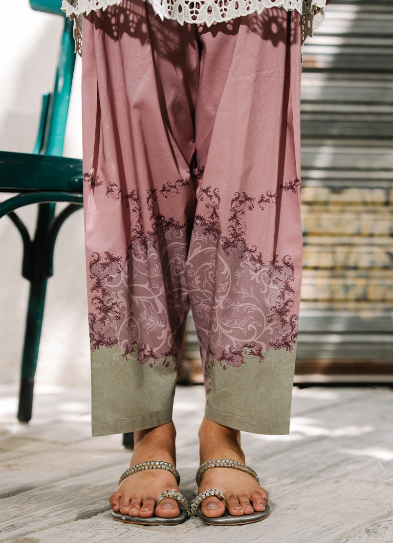 Printed Embroidered Co-ord Set 17038