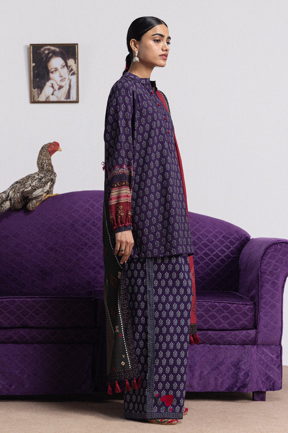 Anika 3B 3 Piece Printed Linen